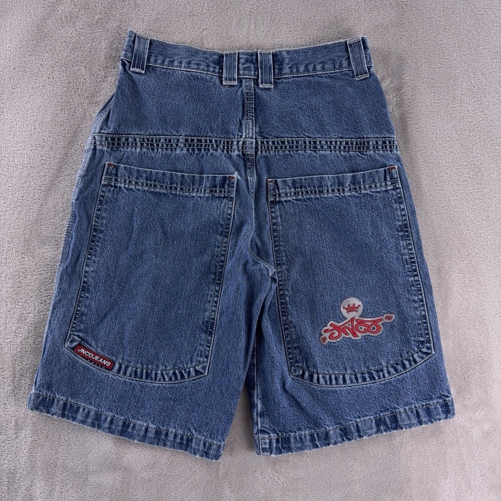 JNCO Jeans Baggy Denim‎ Shorts Youth Size 14 Blue Vintage Skate Grunge